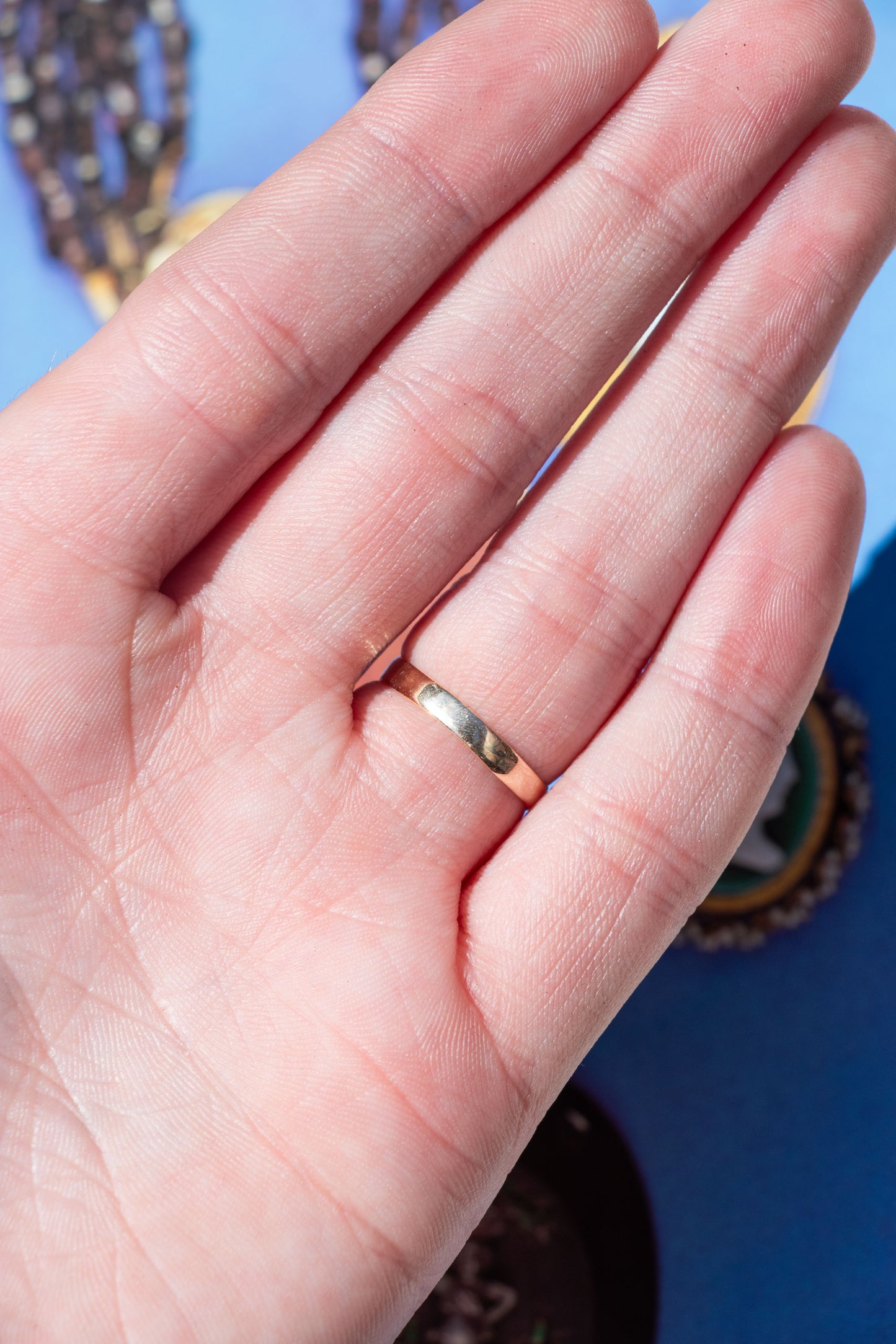 Antique 14k Moss Agate Ring