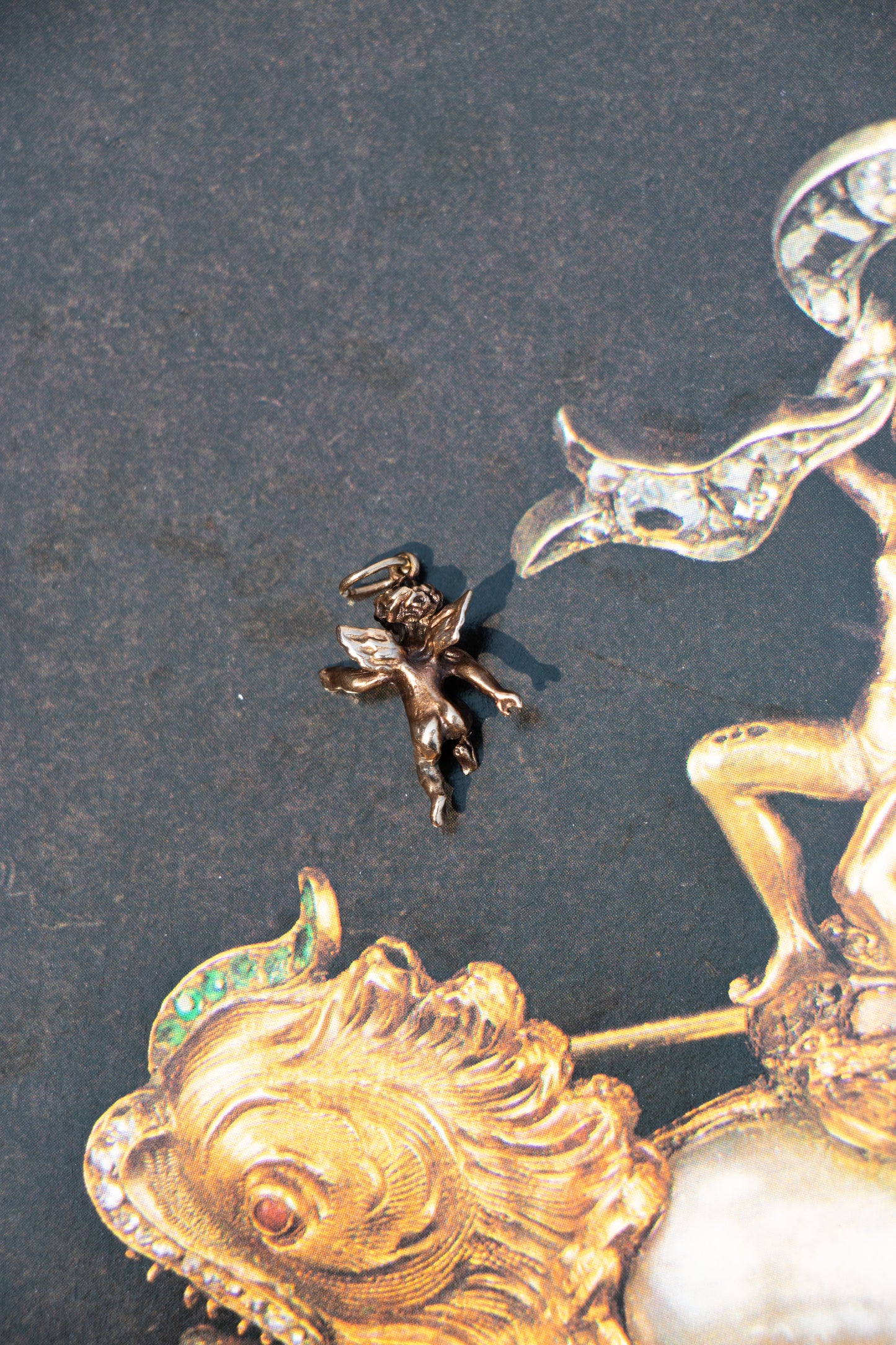 Vintage 14k Cherub Charm