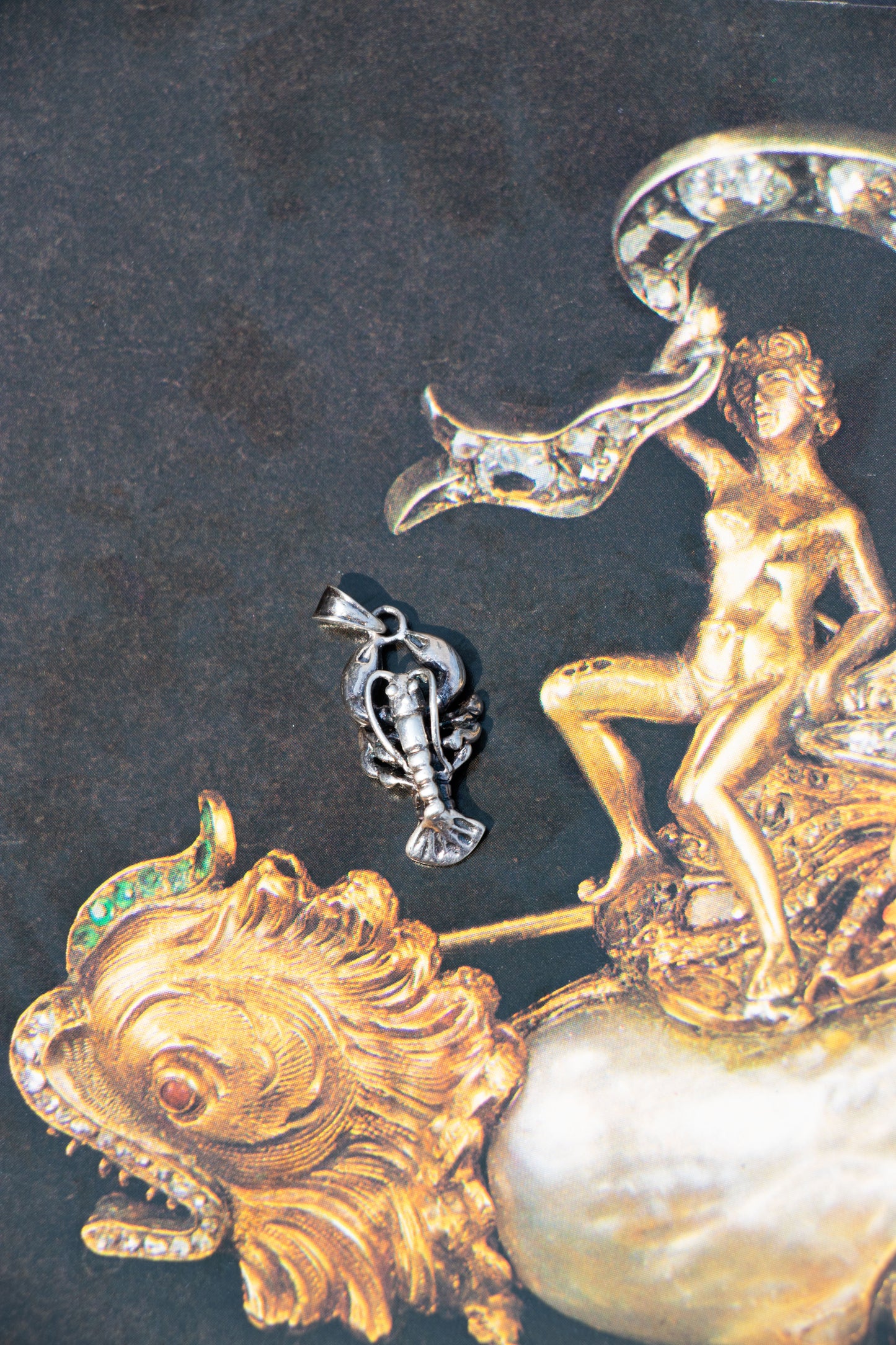 Vintage Sterling Lobster Charm