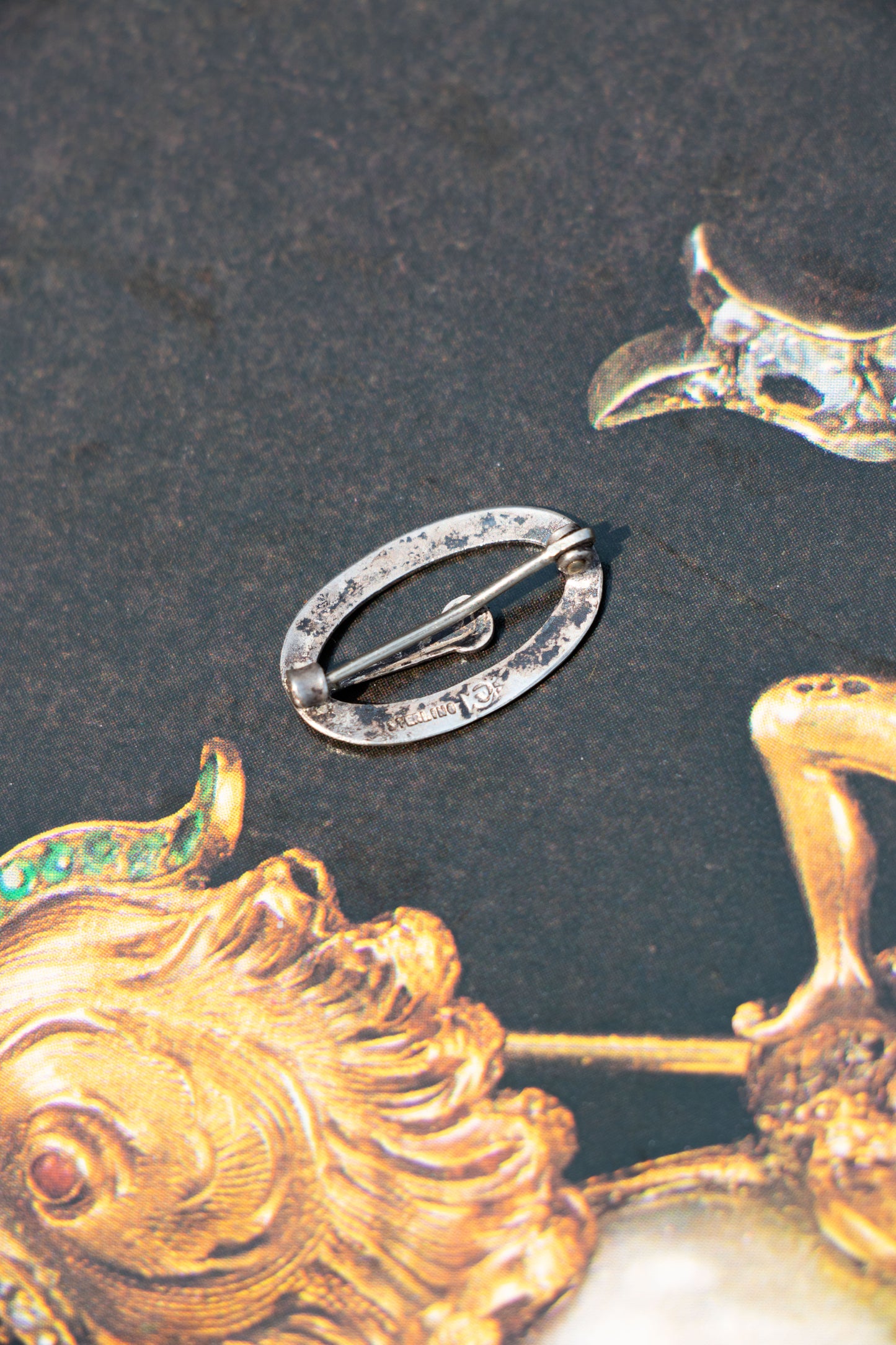 Antique Sterling Buckle Pin