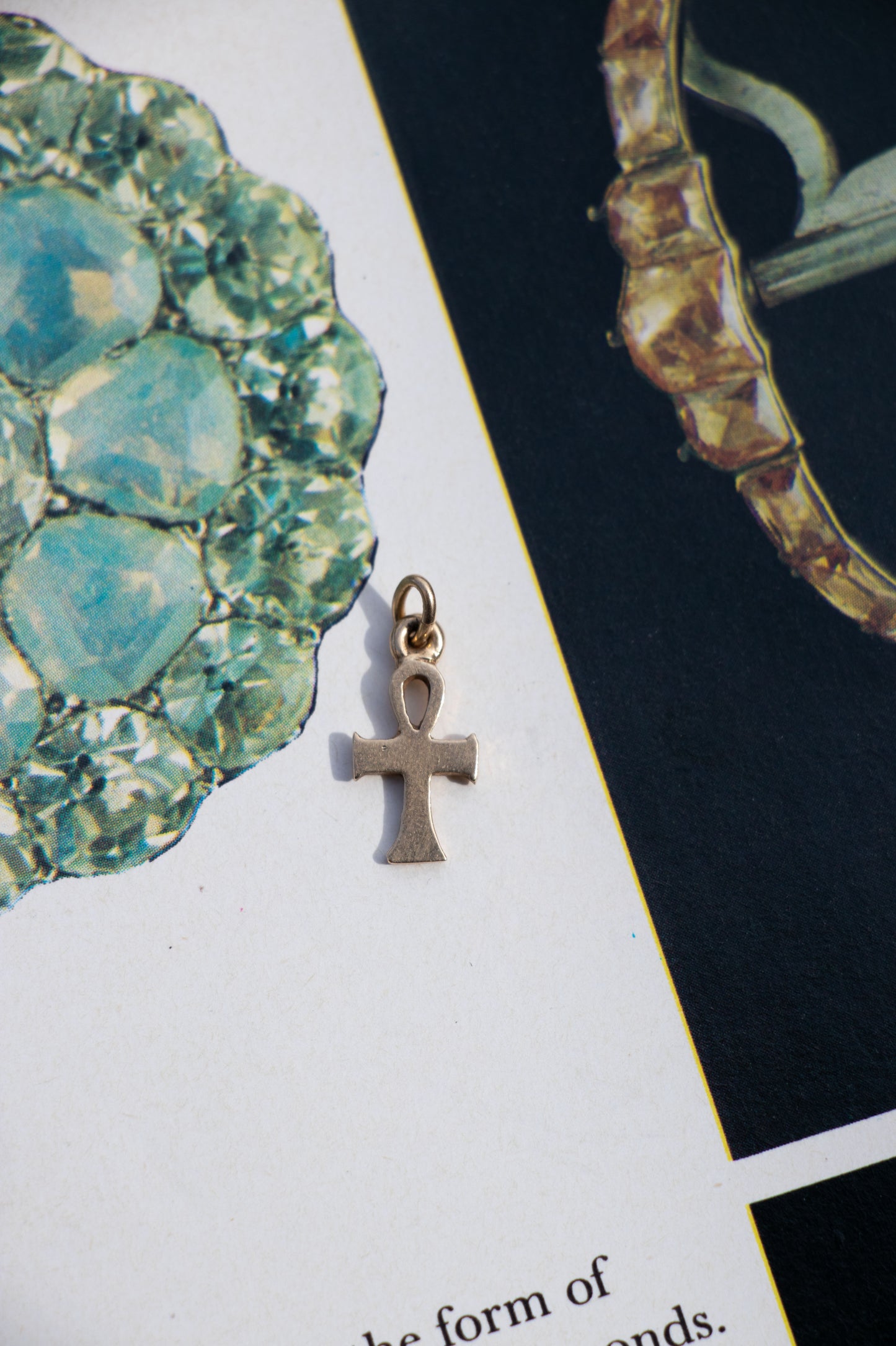 14k Vintage Ankh Charm