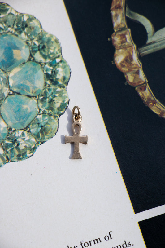 14k Vintage Ankh Charm
