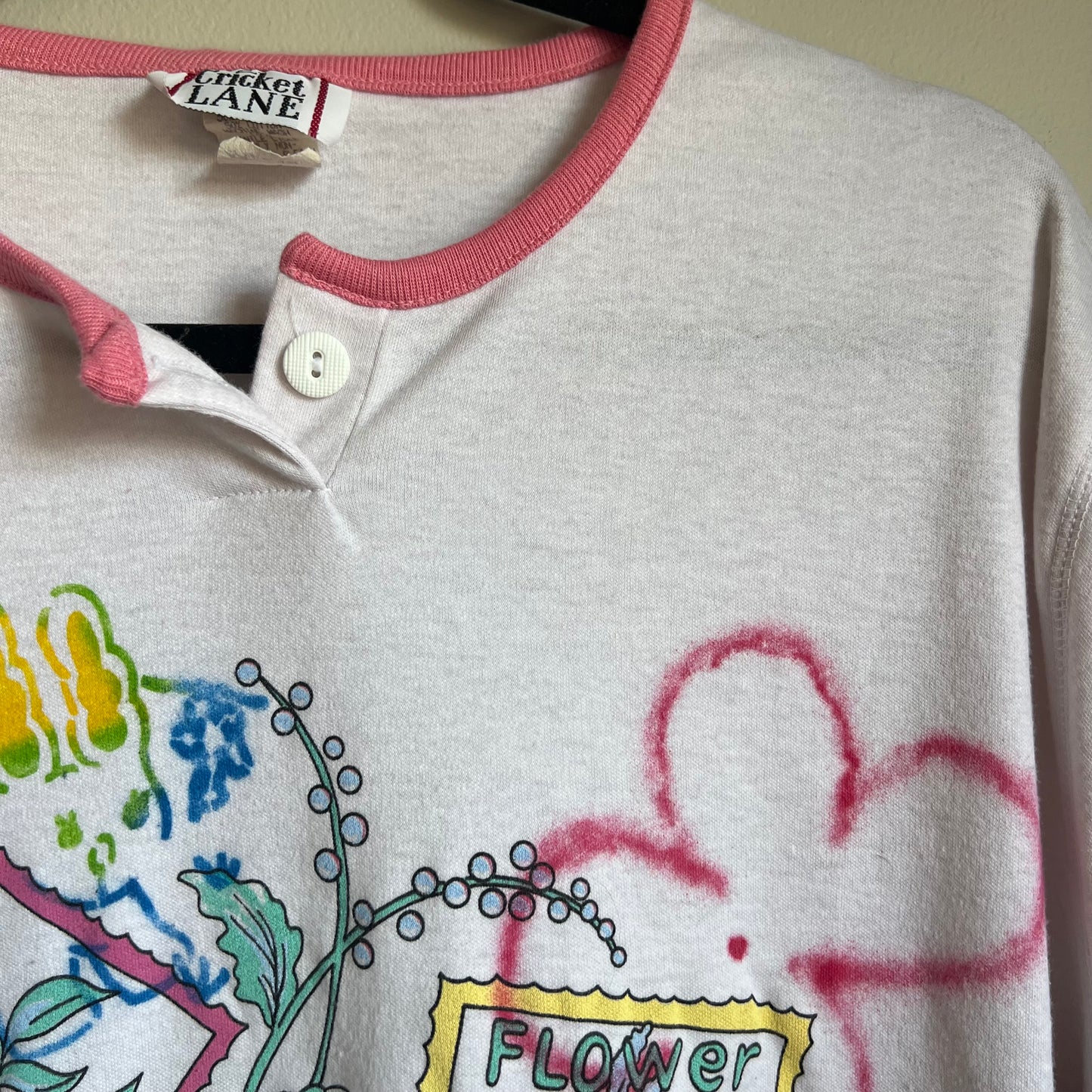 Vintage Floral Stamp Lettuce Bunny Tee
