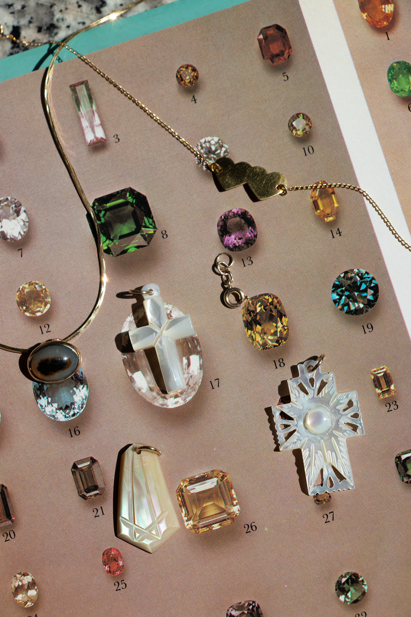 Mother of Pearl Amulet Charm